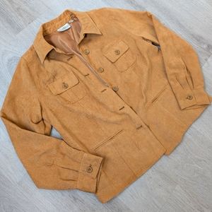 Studio Works Tan Women's Suede Shacket /Jacket Size 14